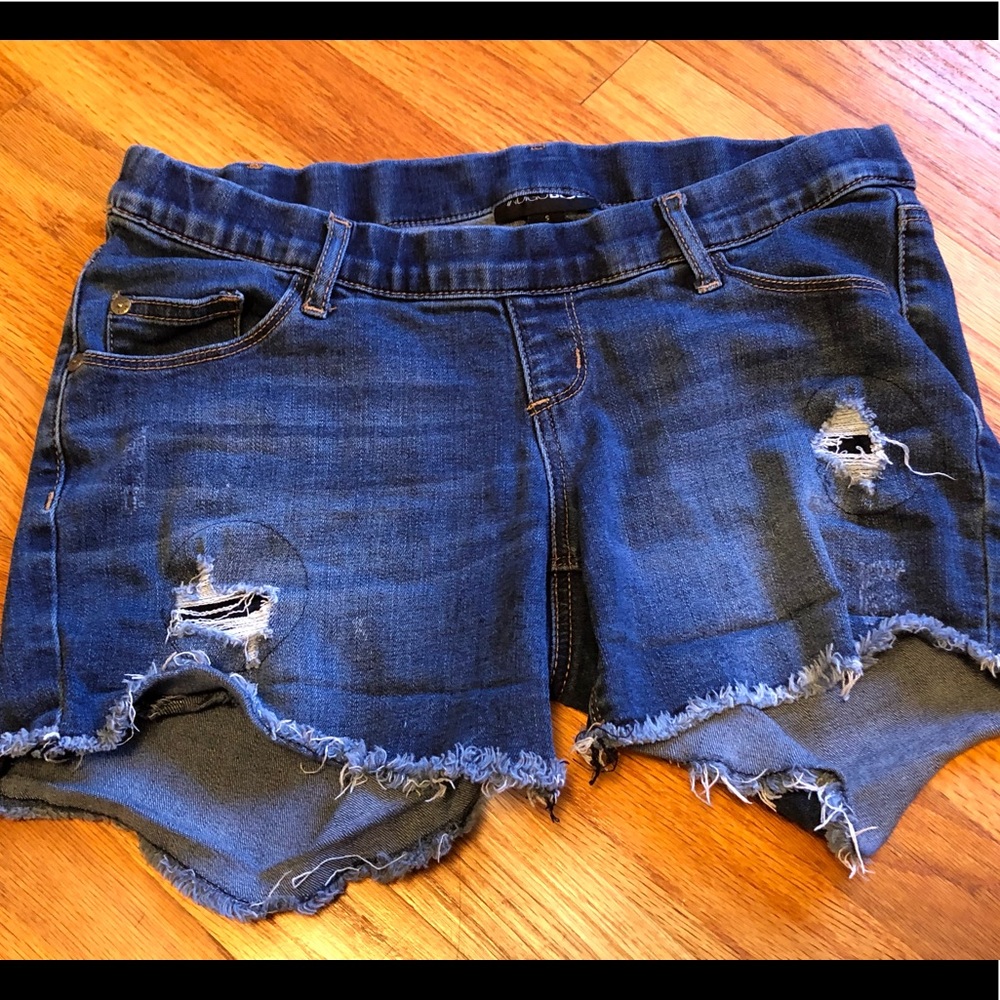 Indigo Blue Maternity Shorts